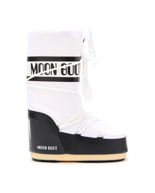 Moon Boot White Winter Boots