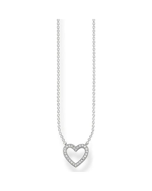 Thomas Sabo White Offenes Herz Collier