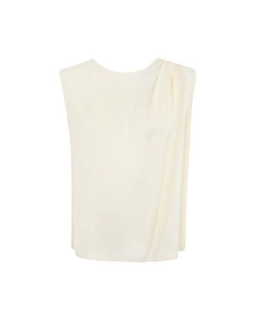 Twinset White Sleeveless Tops