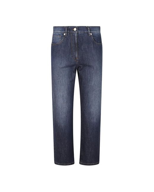 Incotex Blue Straight Fit Jeans