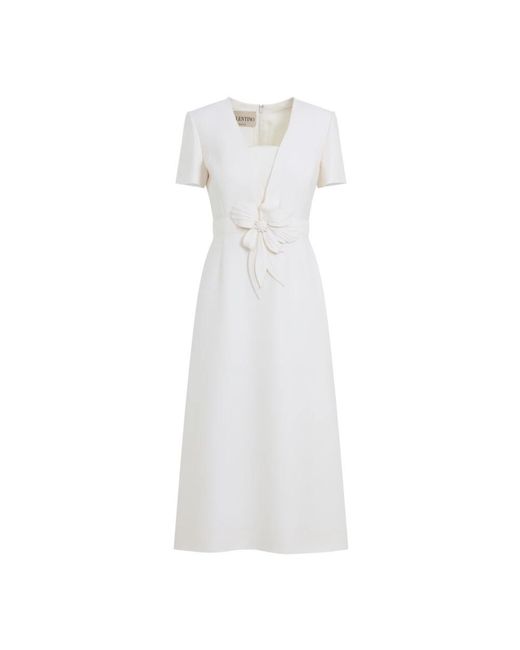 Valentino White Midi Dresses