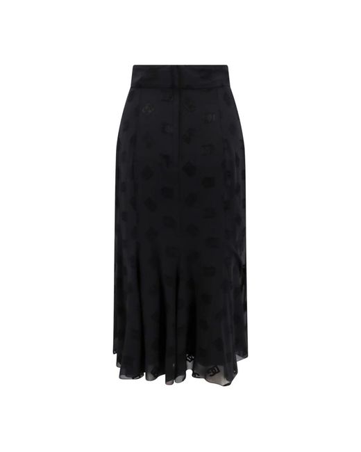 Midi Skirts Dolce & Gabbana de color Black