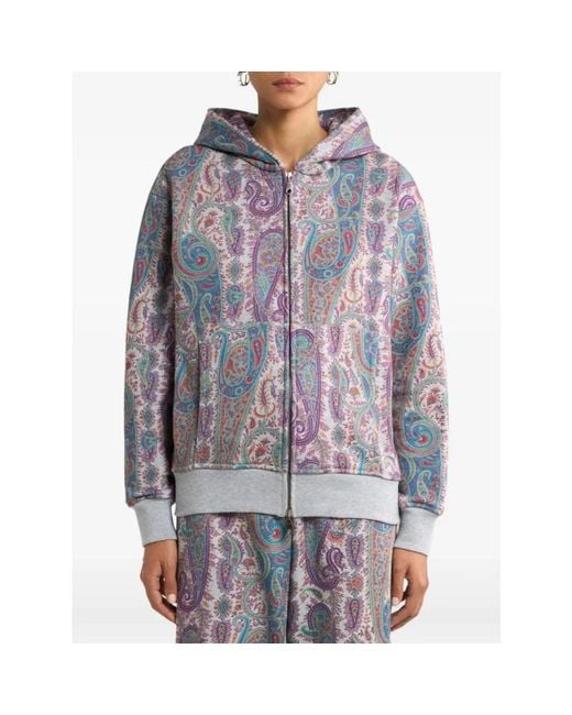 Etro Purple Zip-Throughs