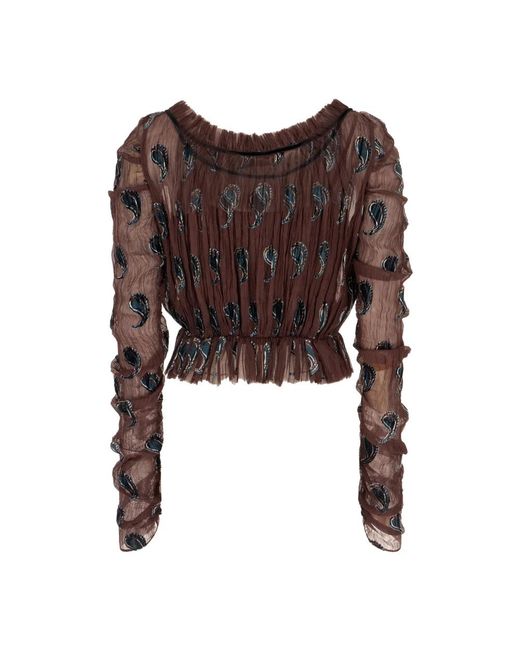 Tory Burch Brown Blouses