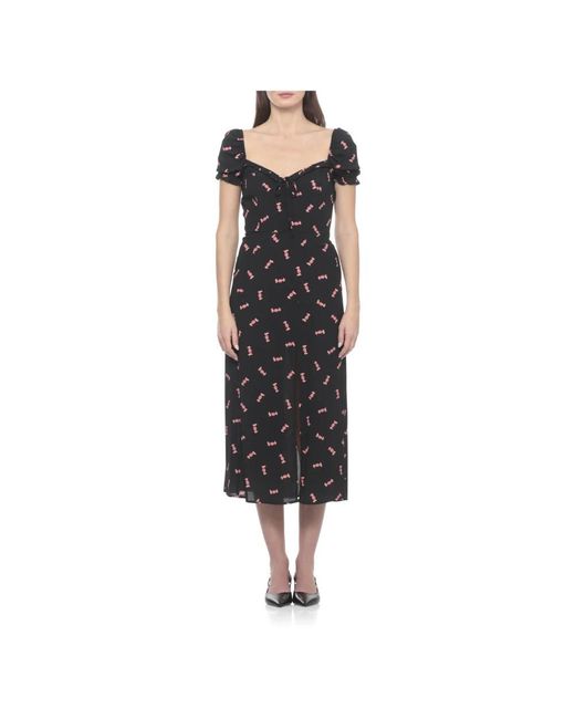 Mar De Margaritas Women's Black Midi Dresses