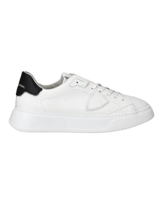 Philippe Model Hohe Sohle Weiße Sneakers in White für Herren