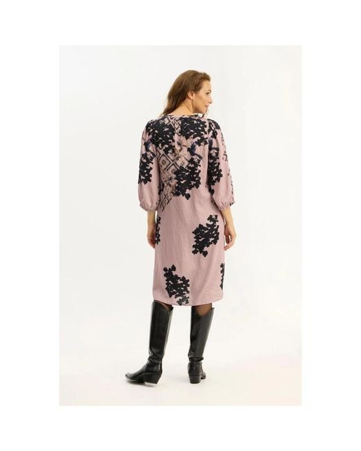 iN FRONT Pink Midi Dresses