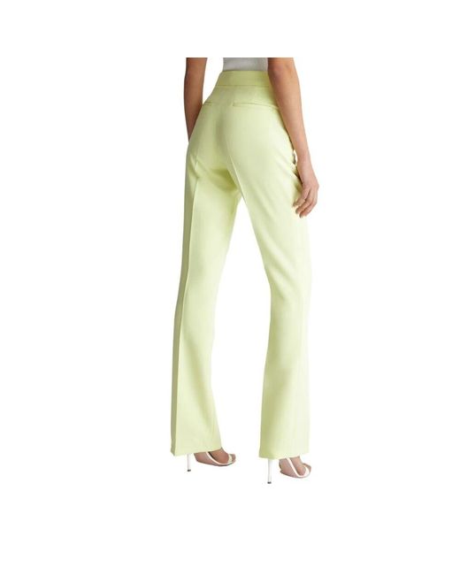 Liu Jo Yellow Straight Trousers