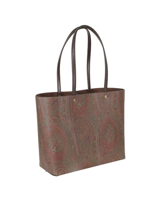 Etro Brown Shopping Bags