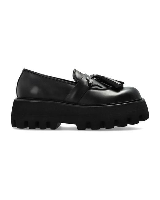 McQueen Black Loafers for men