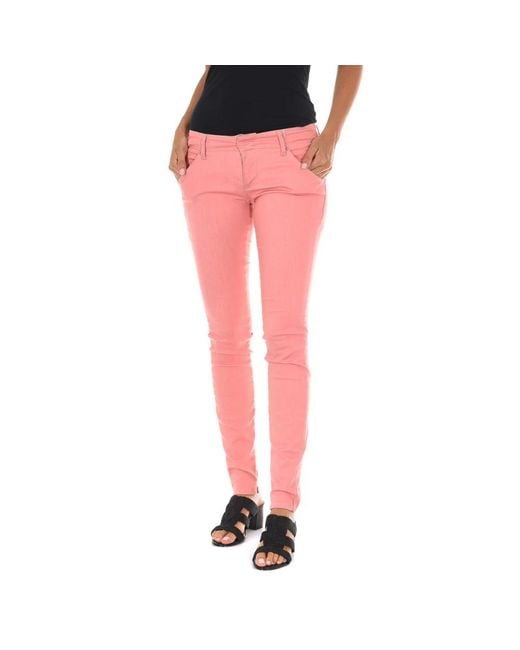 Met Red Skinny Trousers