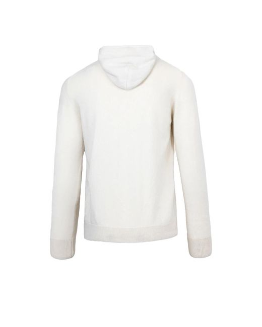 Eleventy White Zip-Throughs for men
