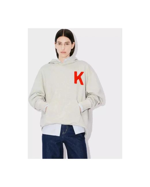 KENZO White Hoodies