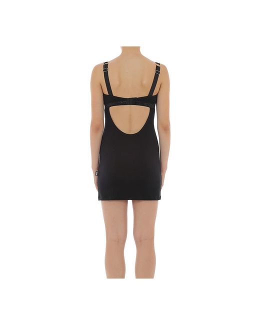 Moschino Kleedjes ,Zwart ,Katoen Korte Jurk, Katoen, Model A71044410 in het Black