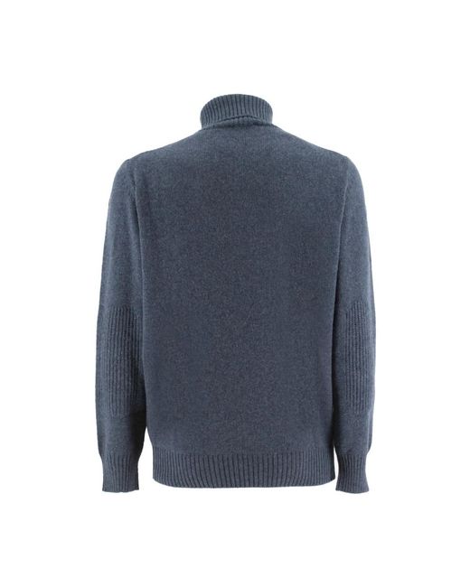 Sease Blue Cashmere Knitwear for men