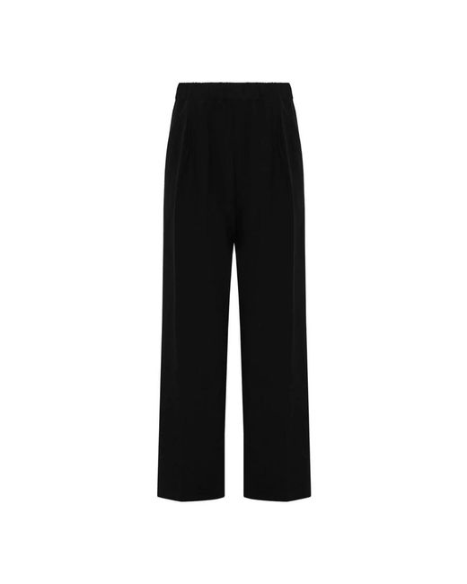 Laneus Black Wide Trousers for men