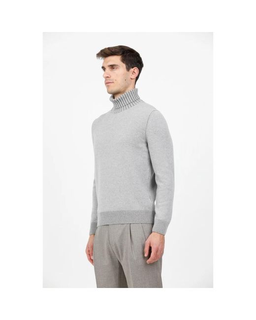 Gran Sasso Gray Turtlenecks for men