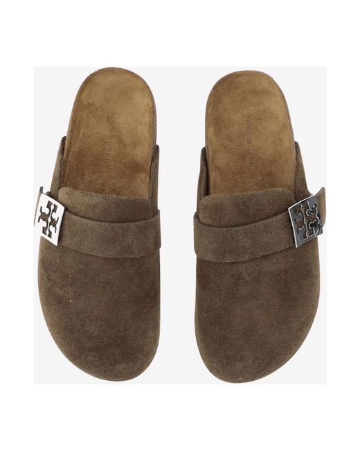 Tory Burch Brown Mules