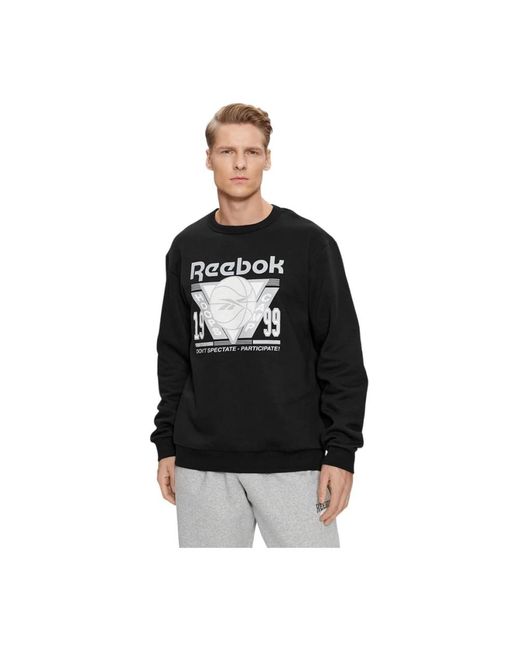 Reebok Sweatshirts in het Black voor heren
