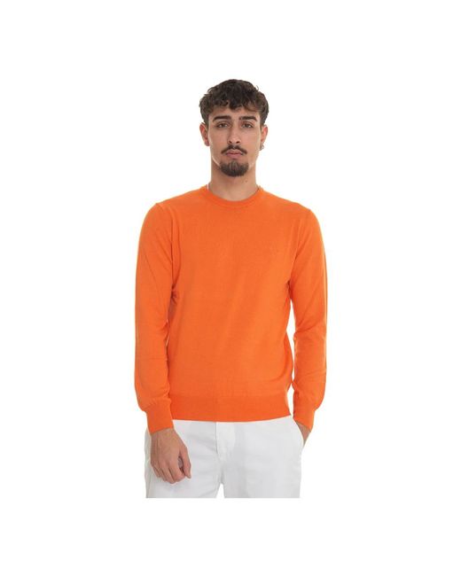 Harmont & Blaine Orange Round-Neck Knitwear for men