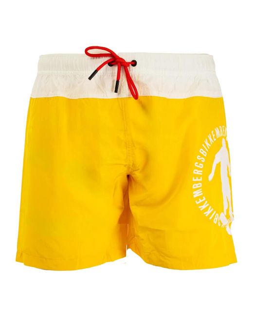 Bikkembergs Yellow Beachwear for men
