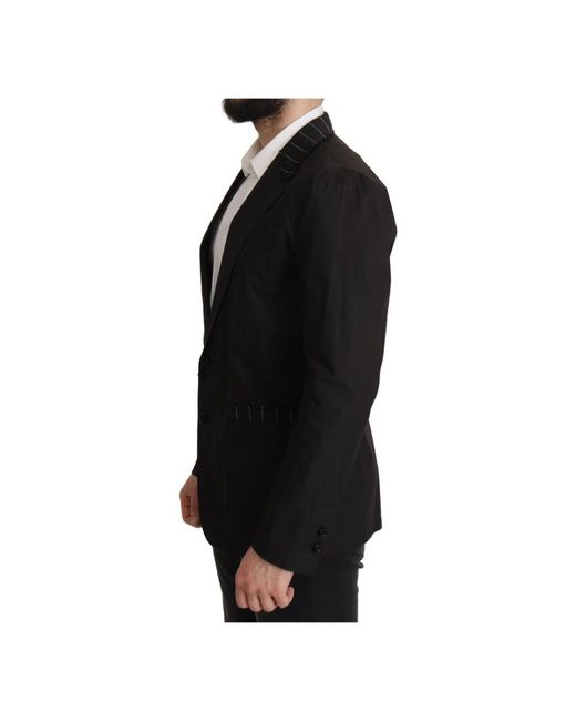Blazers di Dolce & Gabbana in Black da Uomo