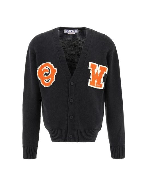 Off-White c/o Virgil Abloh Blue Cardigans for men