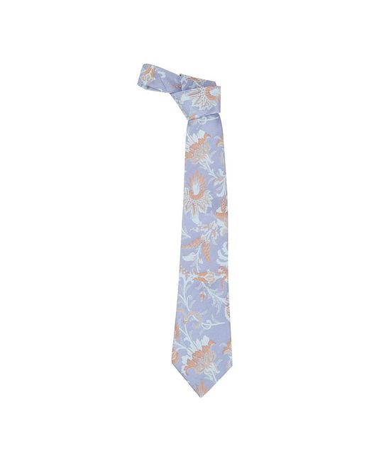 Etro Bloemenpatroon Das in het Blue voor heren