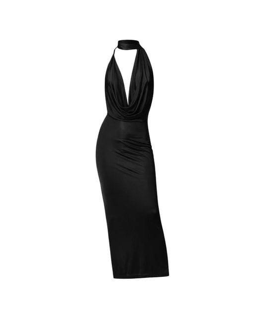 Amazuìn Black Maxi Dresses