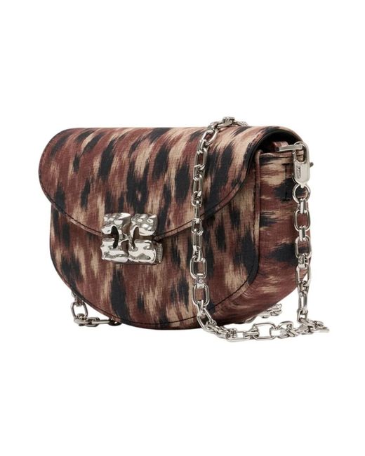 Ganni Brown Lulu Crossbody