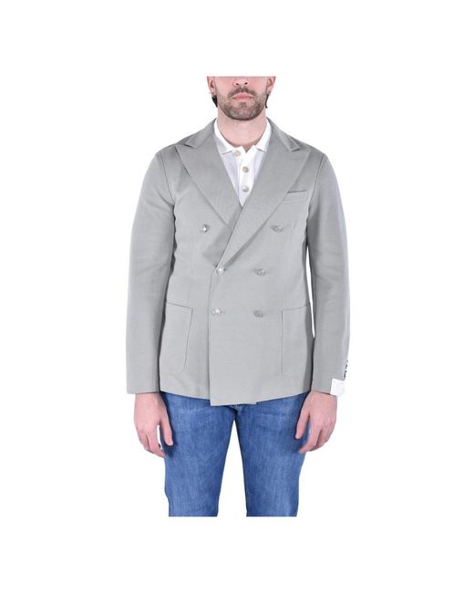 Eleventy Gray Blazers for men
