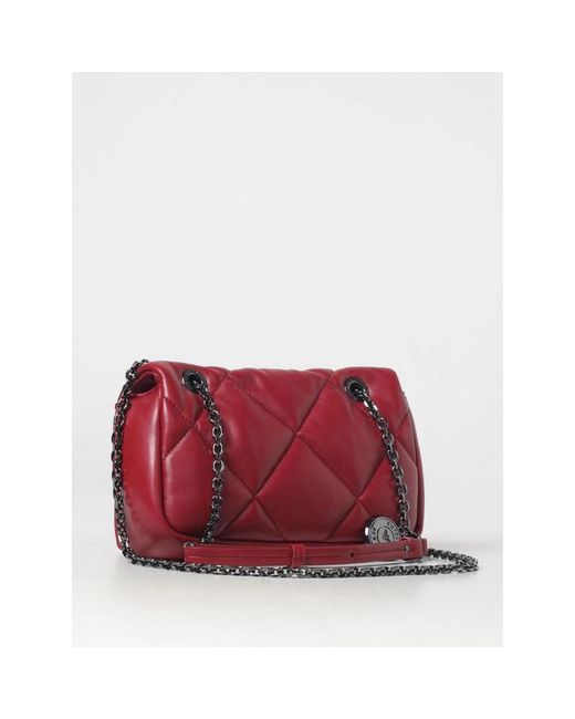 Emporio Armani Red Rote Stepp-Crossbody-Tasche