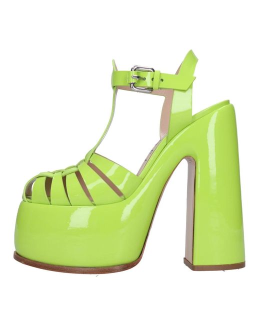 Casadei Green High Heel Sandals