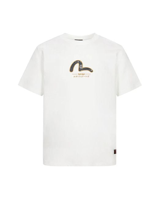 Evisu White T-Shirts for men