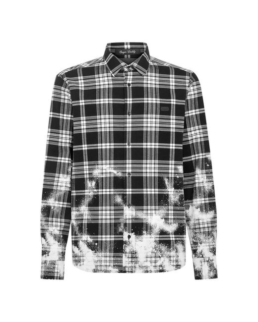 Philipp Plein Black Casual Shirts for men