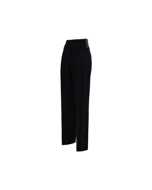 Sportmax Black Straight Trousers