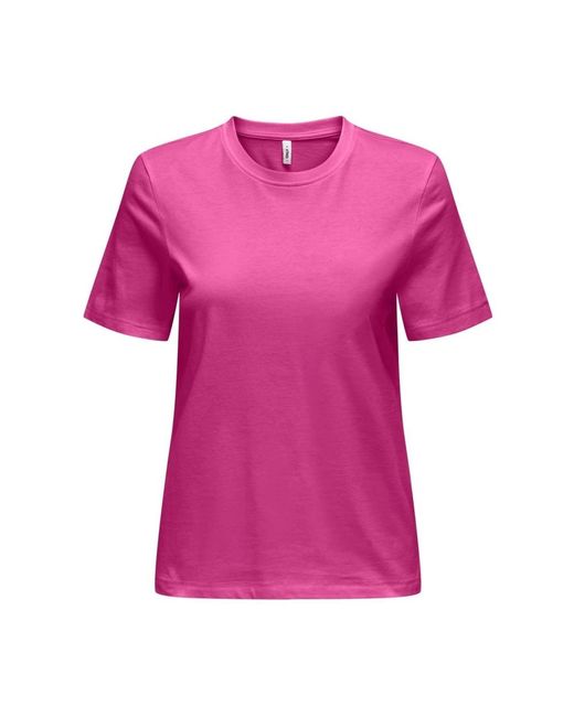 Life t-shirt con tasca di ONLY in Pink