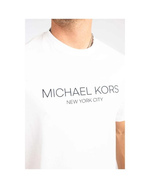 Michael Kors Modernes weißes t-shirt in White für Herren
