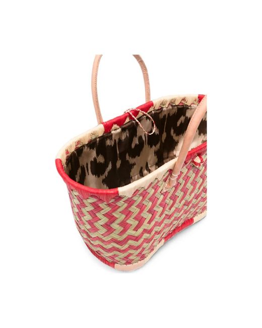 THE NINA STUDIO Red Shopping Bags