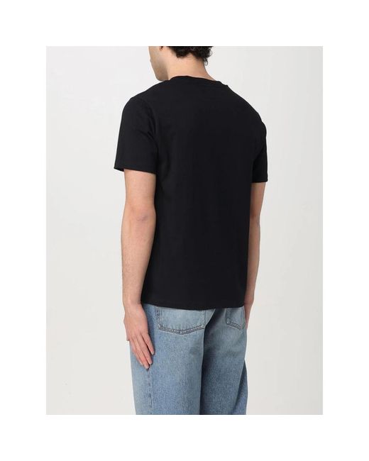 AMI Basic T-Shirt Met Korte Mouwen in het Black voor heren