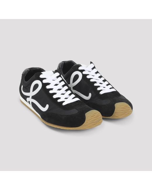 Loewe Schoenen ,Zwart ,Leer Ballet Runner 2.0 Sneakers in het Black voor heren