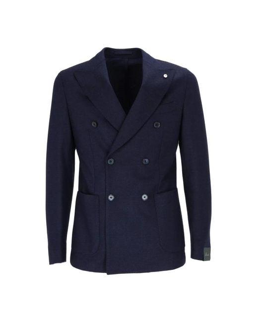 Lubiam Formal Blazers in het Blue voor heren
