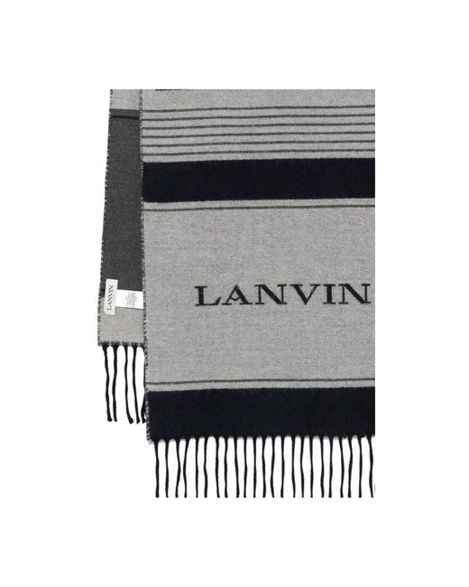 Lanvin Accessoires ,Blauw ,Nylon Scarfs in het Black