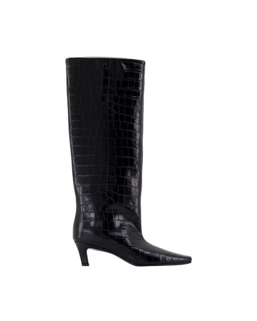 Totême Black Wide Shaft Boots