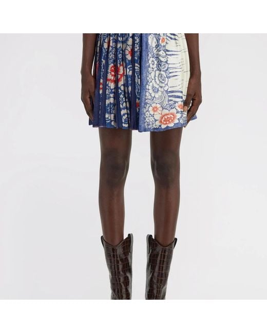 Roberto Cavalli Blue Short Skirts