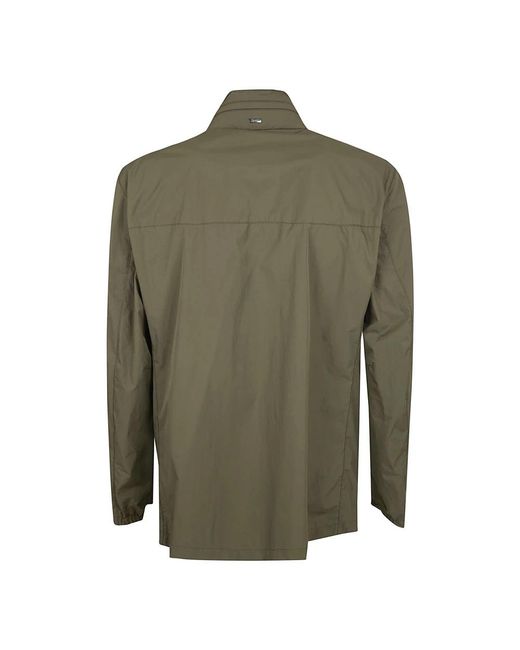 Herno Jassen ,Groen ,Nylon Ultralichte Kreuk Field Jacket in het Green voor heren