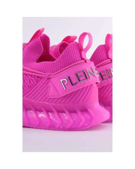 Philipp Plein Pink Fuchsia sneakers für aktiven lebensstil