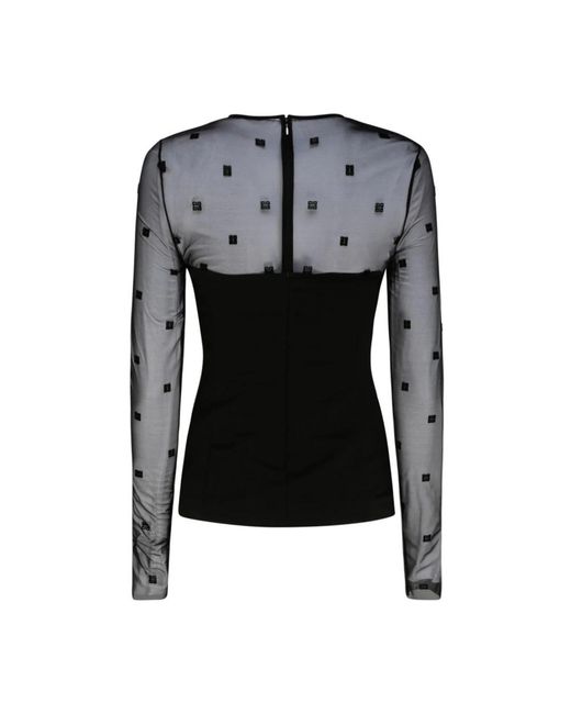 Givenchy Black Blouses