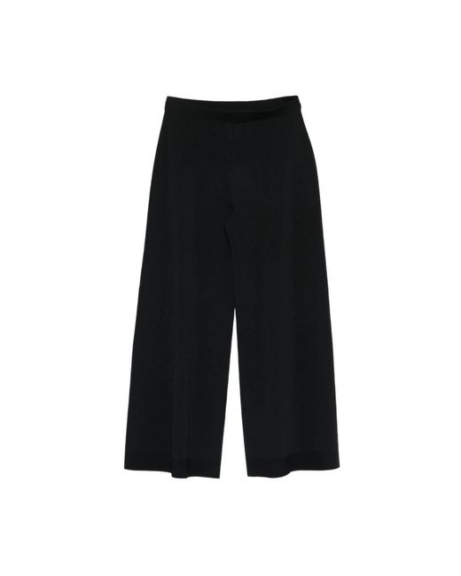 D.exterior Black Wide Trousers