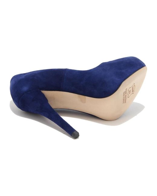 Stuart Weitzman Blue Saphine Wildleder Pumps Schuhe